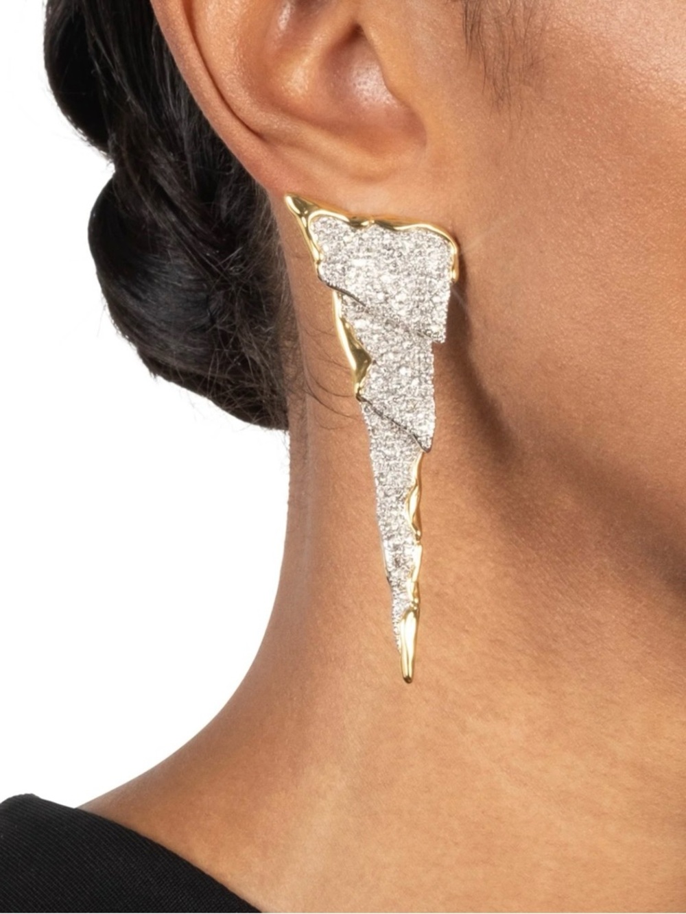 NEW ALEXIS BITTAR Solanales Crystal Cascade Earrings Lightning Mobile MY10